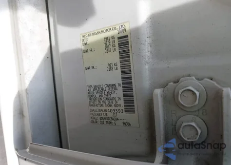 2010 Nissan Altima 2.5 S z USA, uszkodzony, nr VIN 1N4AL2APXAN409393